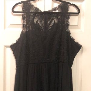 Black High Low Rebellion Dress Size XL